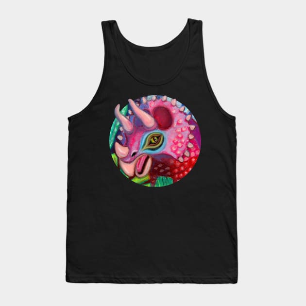 Triceratops - Cute Dinosaur Tank Top by IvyLilyArt